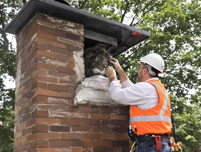 Humane removal of debris and animals by Newark Chimney Sweep in Newark, OH