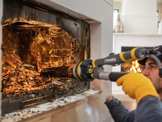 Professional chimney cleaning by Newark Chimney Sweep in Newark, OH