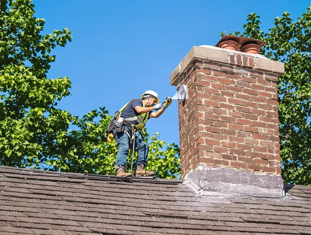 Newark Chimney Sweep performing an inspection with advanced tools in Newark, OH