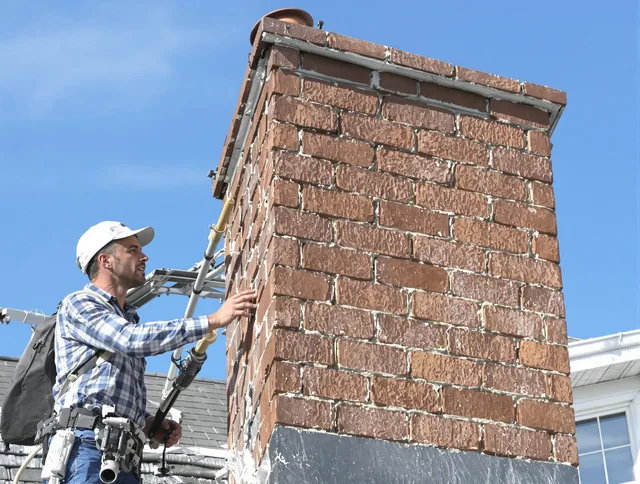 Brickwork for a chimney rebuild by Newark Chimney Sweep in Newark, OH