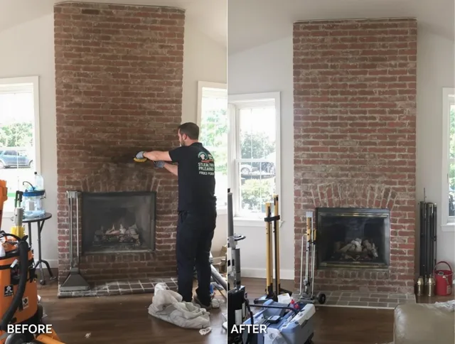 Finished chimney sweeping service by Newark Chimney Sweep in Newark, OH