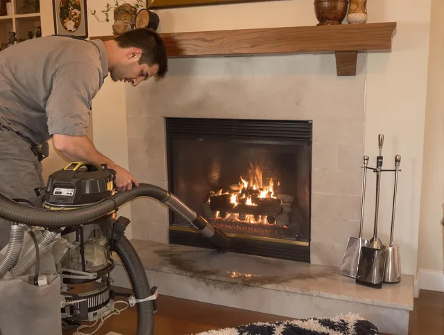Routine fireplace upkeep by Newark Chimney Sweep in Newark, OH