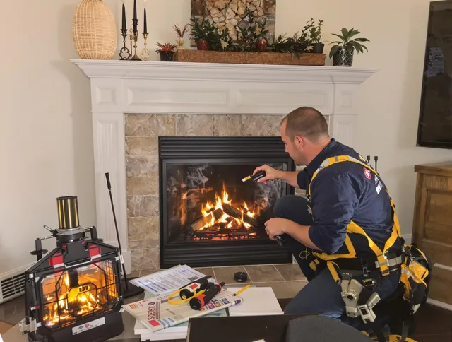 Safety-focused fireplace inspection by Newark Chimney Sweep in Newark, OH
